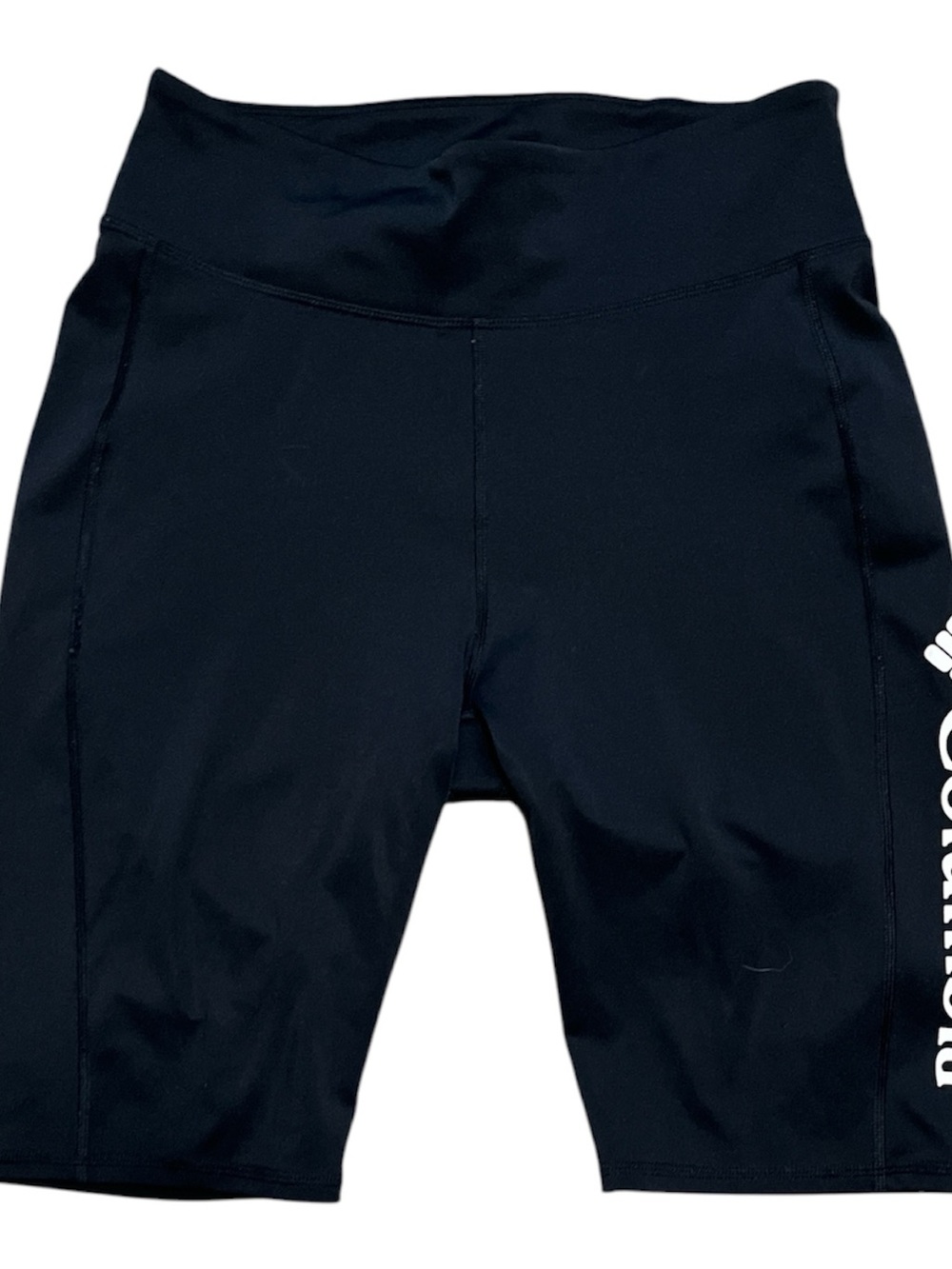 Columbia Black Athletic Bike Shorts with Side Logo